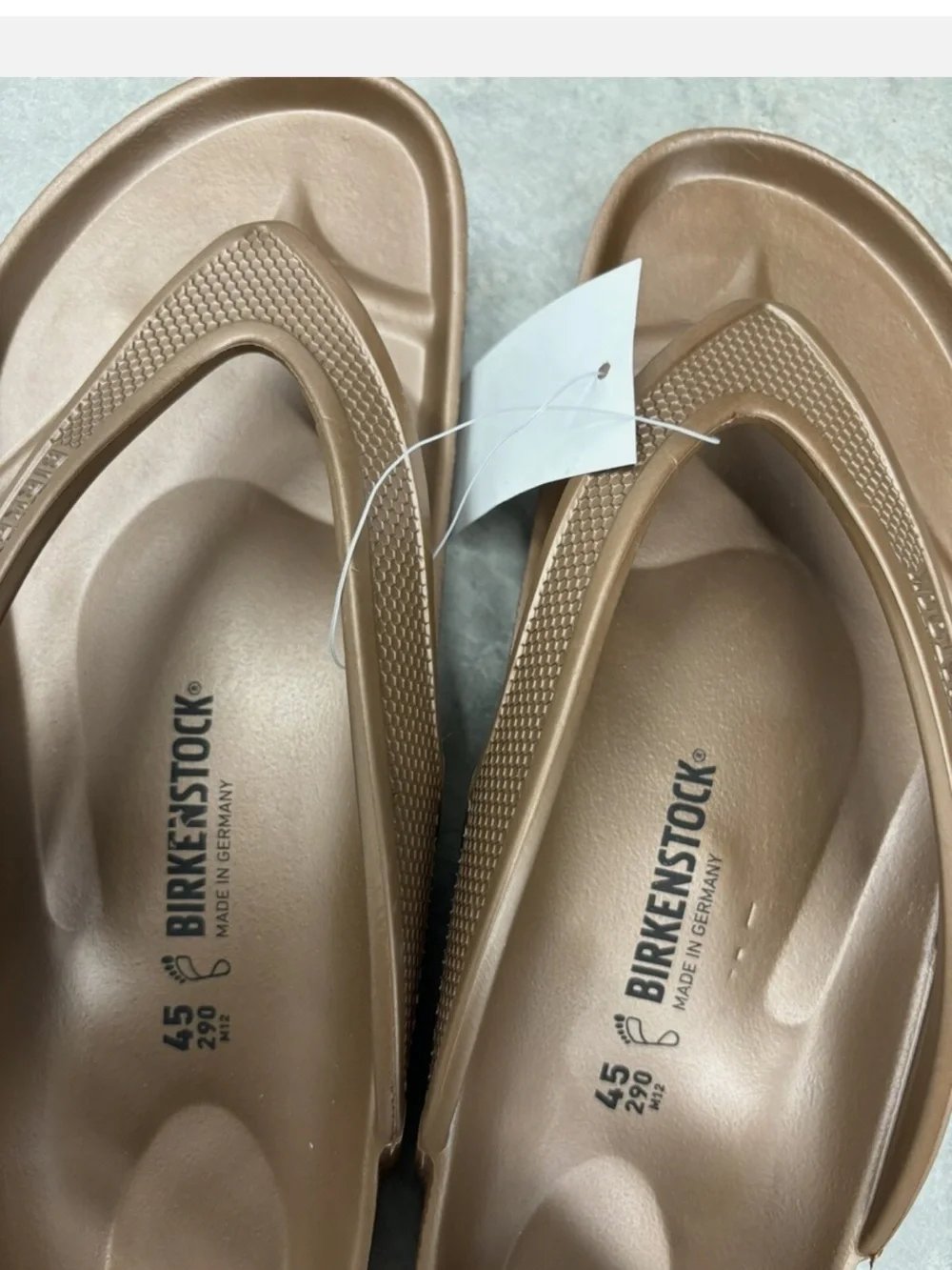 NEW ⛱️Birkenstock - Bronze Honolulu EVA Thong Sandals - EU 45 - Men's US 12–12.5